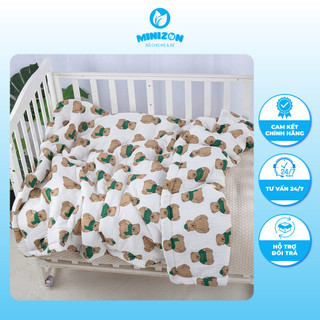 Chăn Xô Chần Bông Organic Cho Bé | Minizon Kids