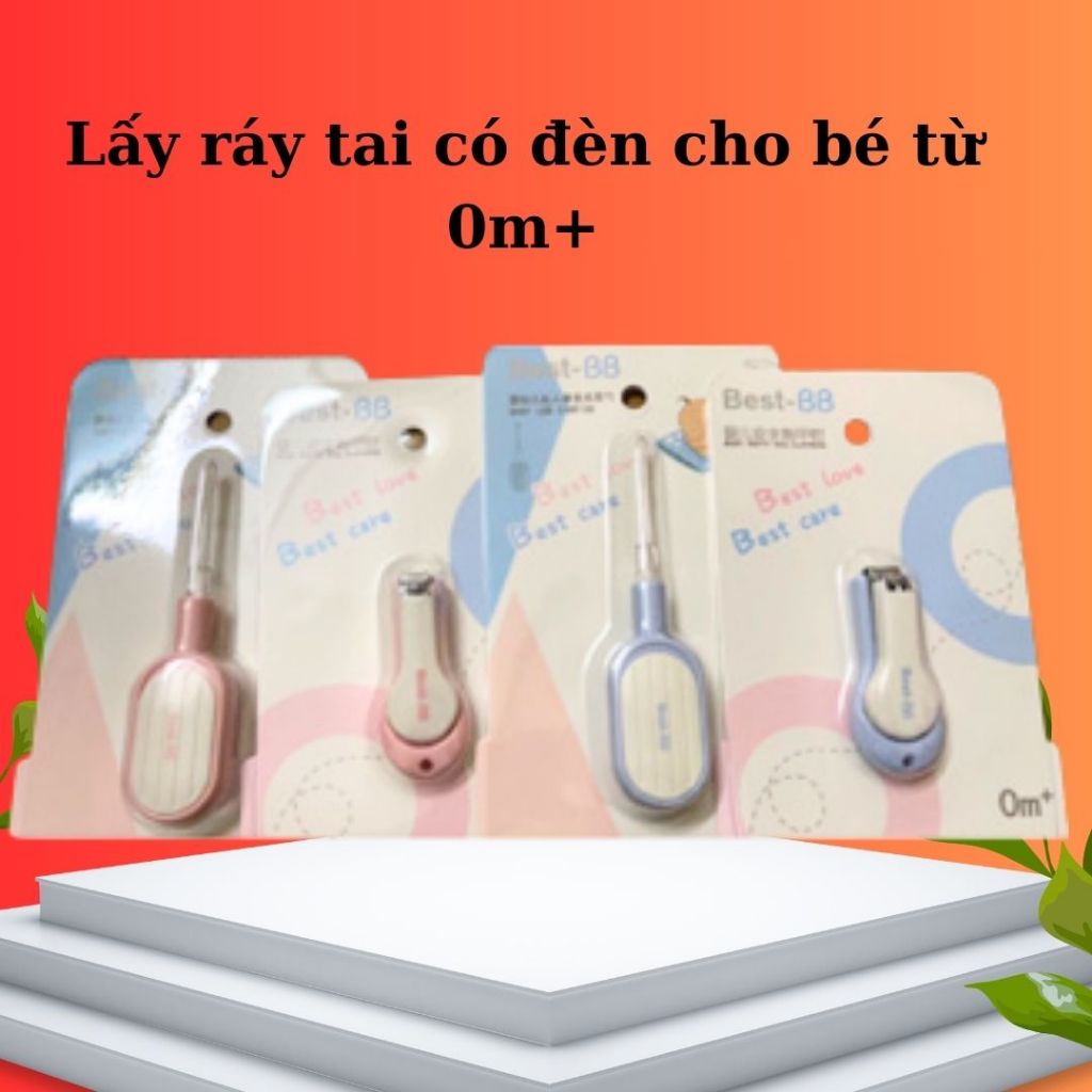 Bấm móng ty Best Bb và Lấy ráy tai có đèn cho bé TRIKEEL TiBongstore