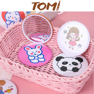 Gương Mini Cầm Tay Bỏ Túi Du Lịch Tiện Lợi TOMI 215