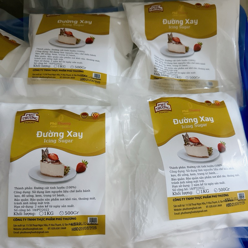 Đường xay nhuyễn mịn Phú Thương 1kg