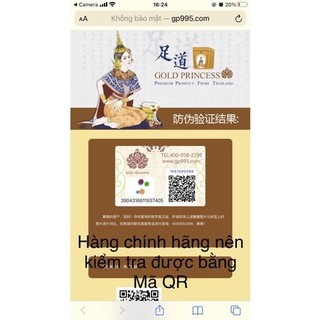 Miếng dán thải độc chân Gold Princess Thái Lan (gói 10 miếng)