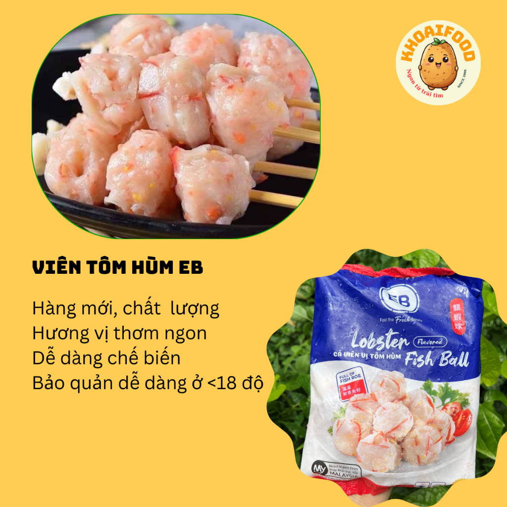 Viên tôm hùm EB Malaysia viên thả lẩu, chiên rán cực ngon | Shopee Việt Nam