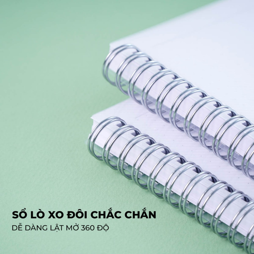 Sổ Tay Ghi Chép 200 Trang ClassMate Sổ Lò Xo Bìa Nhựa A5/B5, 70GSM, Dòng Kẻ Ngang/Caro/DotGrid Viết Nhật Ký, Bullet Jour