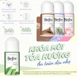 Lăn Khử Mùi Refre Hương Nước Hoa Whitening Perfume Deodorant (40ml)