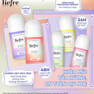 Lăn Khử Mùi Refre Hương Nước Hoa Whitening Perfume Deodorant (40ml)