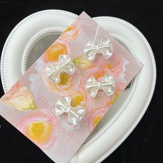 [🔥XƯỞNG SALE SẬP SÀN🔥] Set 2 Kẹp Tóc Nơ Hồng Trắng Nhỏ Xinh Thời Trang K334