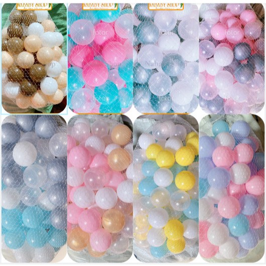 Bóng Nhựa Nguyên Sinh Cao Cấp – Căng Mềm Kích Thước 5.5/7.5cm Cho Bé Chơi