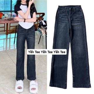 Quần ống đứng màu khói trầm may ống , mặc đi học che khuyết điểm Yến Tee #0190