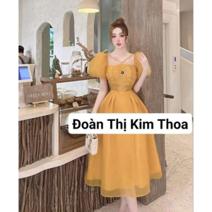 Váy Tơ Nến Đính Kết Ngực Kim Thoa Design