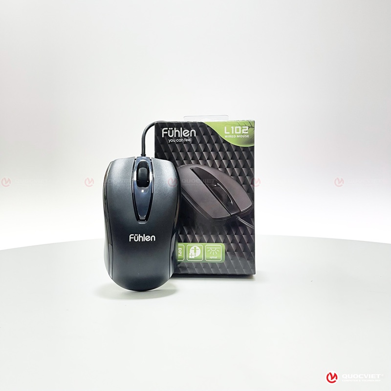 CHUỘT CÓ DÂY FUHLEN L102 ĐEN CHÍNH HÃNG BH 24 tháng | Shopee Việt Nam