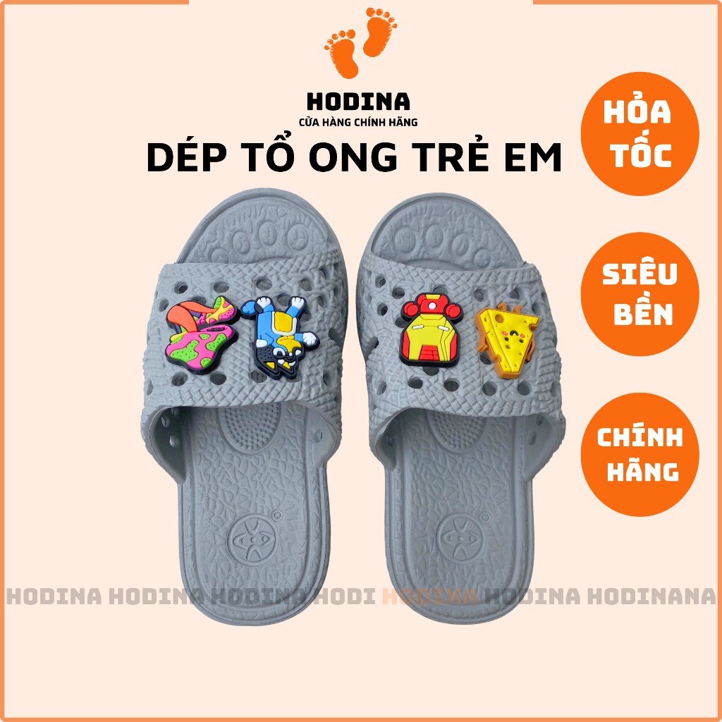 Dép Tổ Ong Cho Bé Dép Cho Bé Trai Bé Gái Gắn Sticker Siêu Nhẹ Siêu Mềm ...