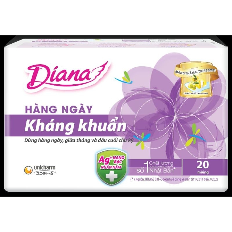 Bộ 6 gói DIANA HÀNG NGÀY SENSI 20 MIẾNG/GÓI