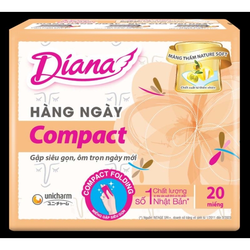 Bộ 6 gói DIANA HÀNG NGÀY SENSI 20 MIẾNG/GÓI