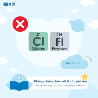 Nước pha sữa thanh khiết cho bé AOI bảo đảm dưỡng chất trong sữa (combo 6 Chai - 12 Chai  )