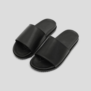 Dép da E4 - JOG04 , thiết kế basic dễ mang , quai da 3 lớp chắc chắn , tăng chiều cao 3cm ( E4 )