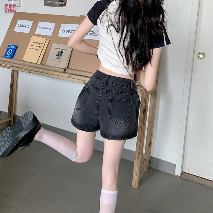 Quần Giả Váy Jean Ngắn Dáng Chữ A Có Quần Mặc Trong MiSU Quần Giả Chân Váy Dáng Ngắn Sexy GV