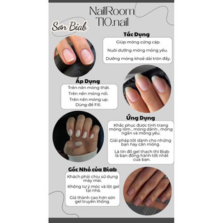 Gel biab , sơn building nail , đắp móng - nối và dưỡng móng chính hãng 15ml