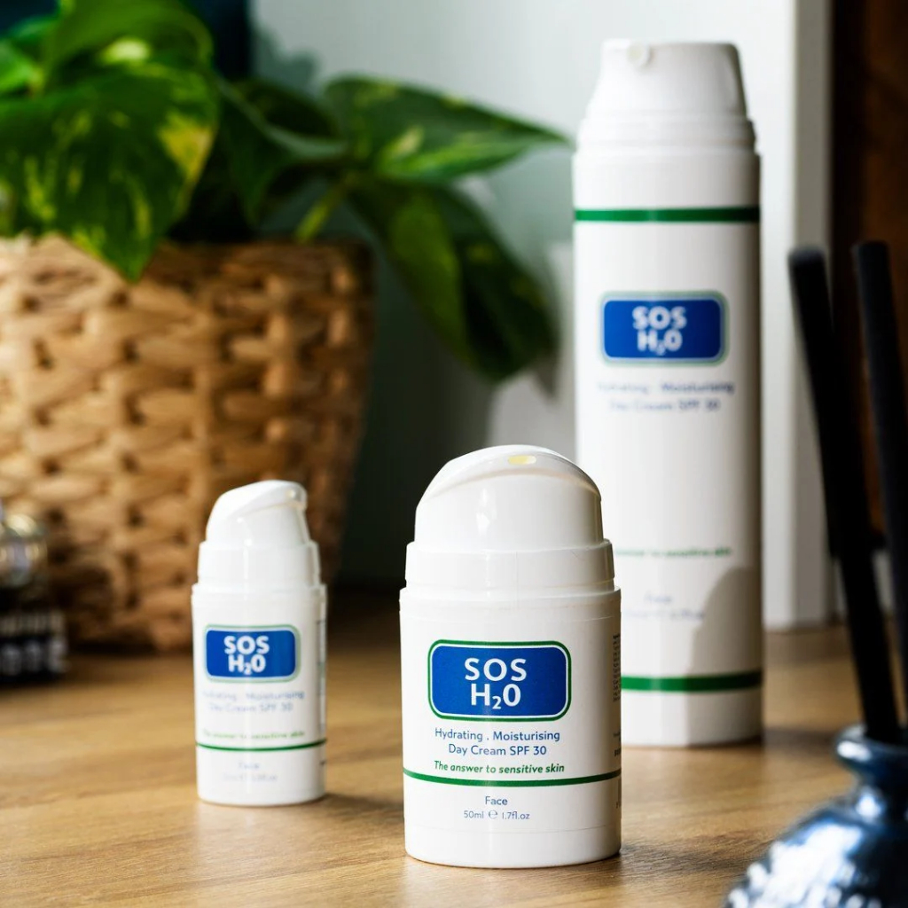 Kem dưỡng Chống nắng Vật lý,tăng cường độ ẩm hàng ngày SOS H20 SPF30 Anh [SOS SERUM]