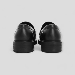 Giày Penny Loafer D3 - JOG04 , da bò nguyên tấm , đế cao su đúc cao 3,8cm ( D3 )