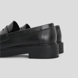Giày Penny Loafer D3 - JOG04 , da bò nguyên tấm , đế cao su đúc cao 3,8cm ( D3 )