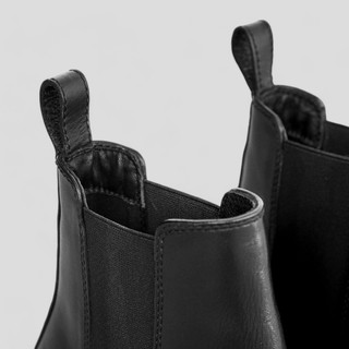 Giày Chelsea boots T2 - JOG04 , thiết kế mũi tròn , đế cao su tăng chiều cao 4cm ( T2 )
