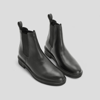 Giày Chelsea boots T2 - JOG04 , thiết kế mũi tròn , đế cao su tăng chiều cao 4cm ( T2 )