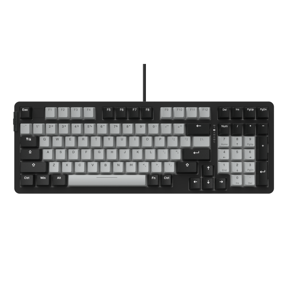 Bàn phím quang cơ Gaming DAREU EK98X PBT BLACK-GREY (WATERPROOF, OPTICAL sw, MULTI LED) | BigBuy360 - bigbuy360.vn