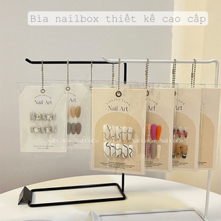 Bìa nailbox thiết kế cao cấp - set 5 bìa bao gồm dây bi và túi chống bụi cao cấp