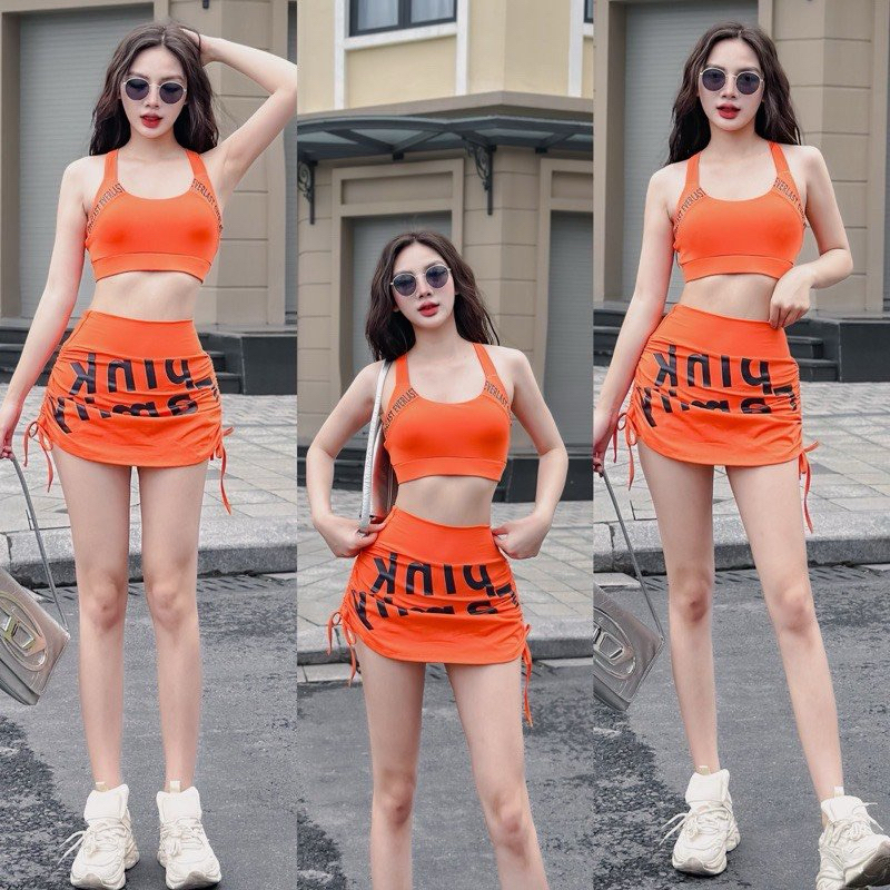 Bộ tập gym yoga aerobic nữ, bộ tập thể thao nữ nhảy erobic chất thoáng mát thấm hút tốt [AH-01]