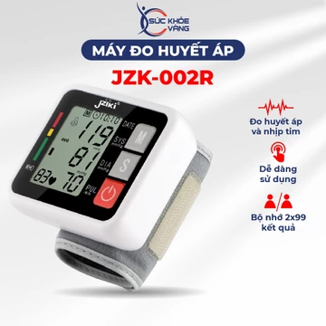 Máy đo huyết áp cổ tay JZK-002R nhỏ gọn, đo tự động, giá rẻ, dễ sử dụng cho kết quả chính xác và nhanh chóng