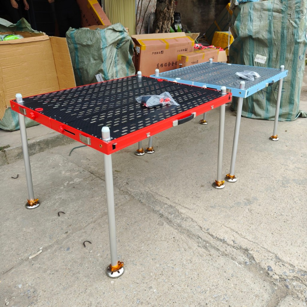 Bàn địa hình câu cá kích thước 1m x 80cm x 1m3. Cân nặng 10.5kg hàng loại 1 siêu bền