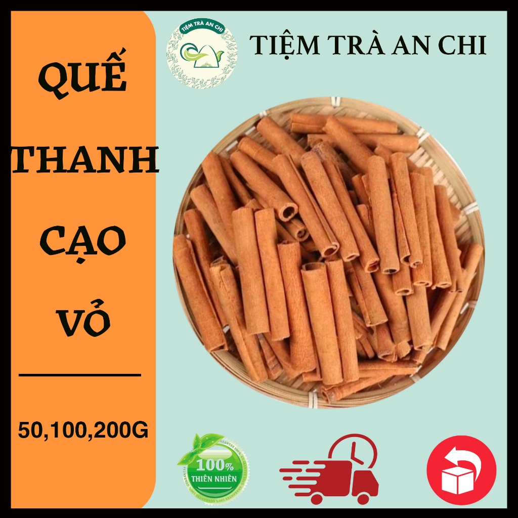 100g Quế thanh cạo vỏ Cắt ngắn sạch thơm làm trà, làm bánh
