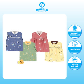 Aó gile nỉ cài thẳng Ualarogo UR3931 size 0-3m, 3-6m