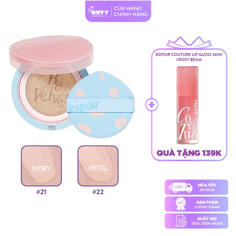 Phấn Nước Espoir Be Velvet Cushion New Class Cherry Blossom (13g*2 ...
