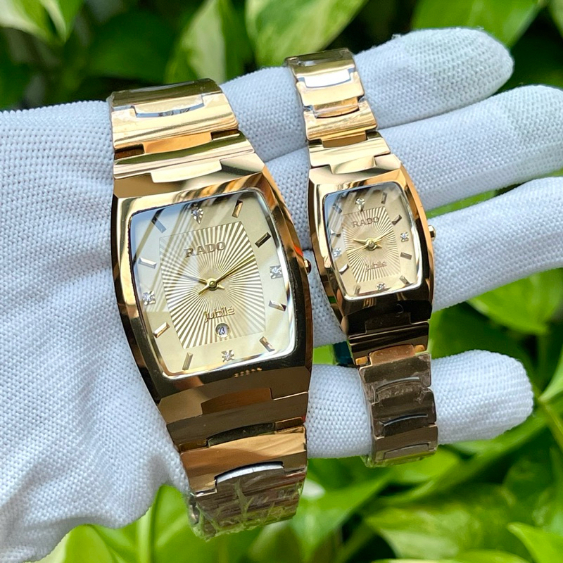 Đồng Hồ cặp đôi Vỏ đá Ceramic nguyên khối Kính sapphire