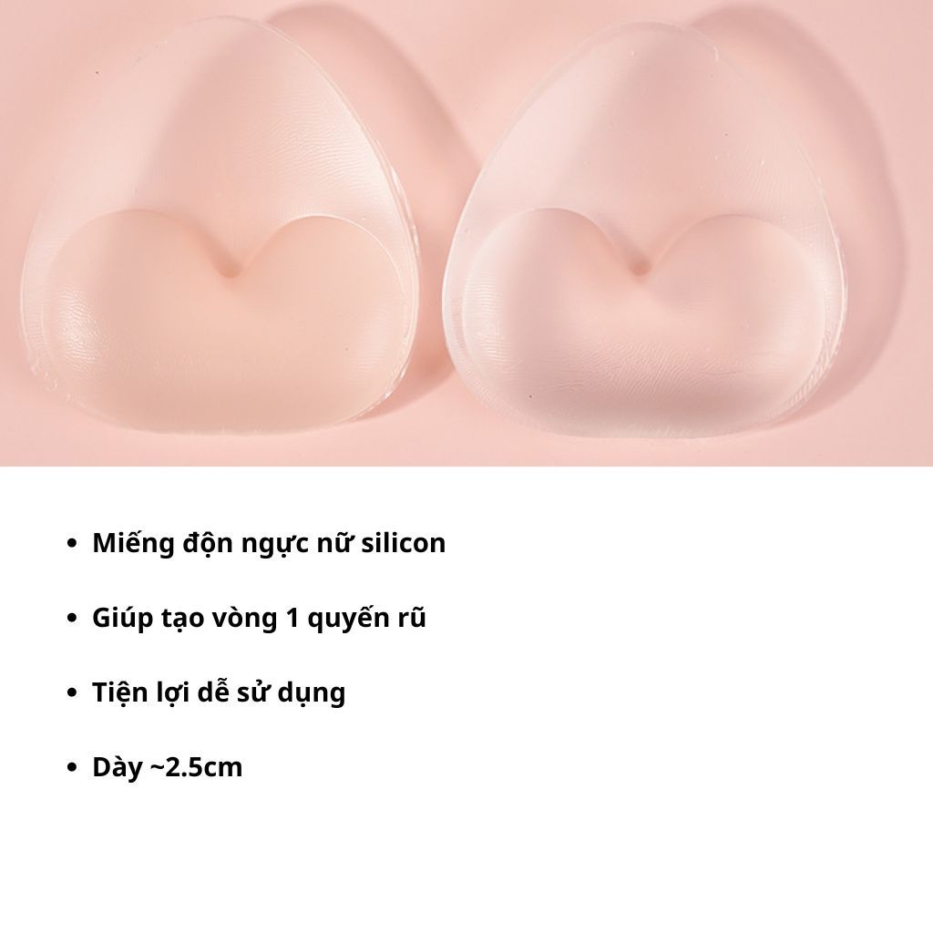 Miếng độn ngực nâng ngực bằng silicon thân thiện với da giúp vòng 1 gợi cảm và quyến rũ LANIXA D352