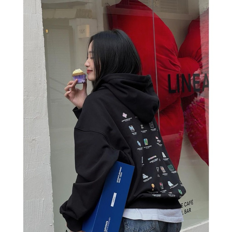 [ CHÍNH HÃNG] Áo Khoác Hoodie Levent 4 Years Đen - Đầy Đủ Phụ Kiện Tag ...