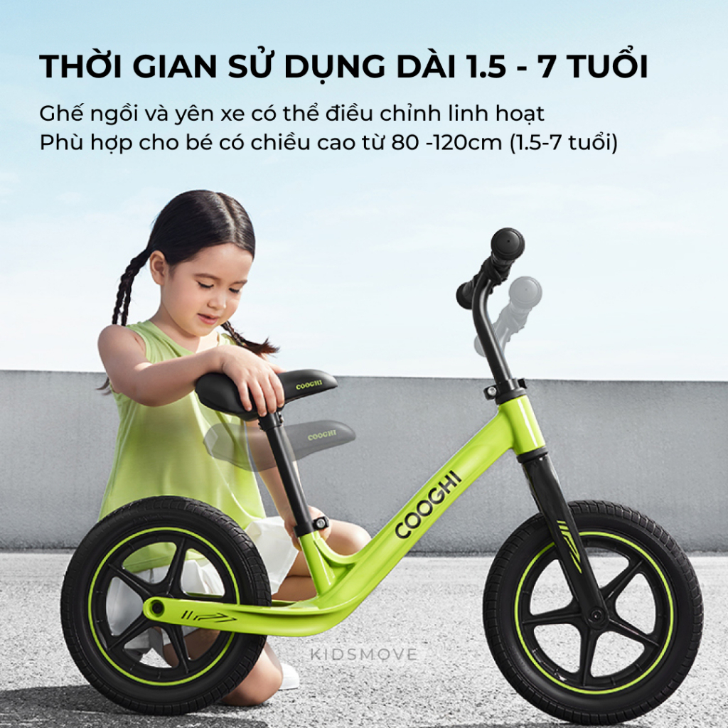 Xe thăng bằng siêu nhẹ Cooghi S3 2024, khung Magie hàng không nguyên khối, 2.6kg, bánh cao su, yên da PU