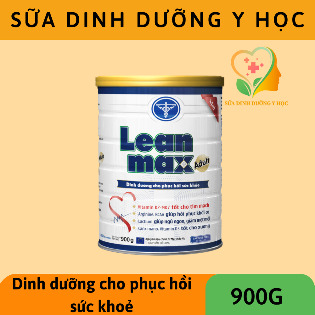 Sữa bột Lean Max Adult - Dinh dưỡng cho phục hồi sức khỏe - 900G ...