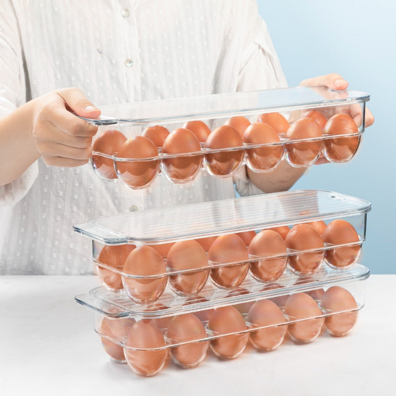 Bộ Khay đựng trứng 12 quả, 14 quả Inochi, an toàn tiêu chuẩn Nhật