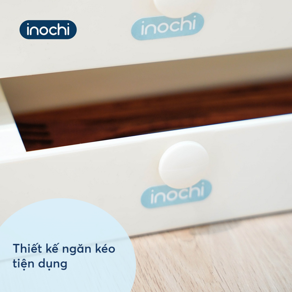 Hộp đựng đũa dạng nằm chống ẩm mốc màu trắng Yoko - INOCHI