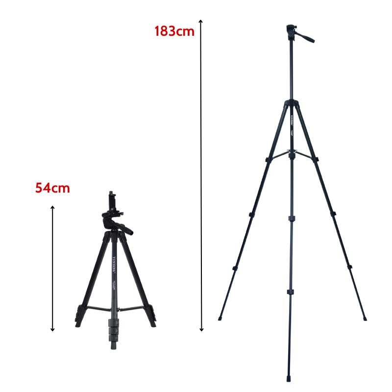 [Cao 1m8] Tripod điện thoại, máy ảnh Yunteng VCT 618N - Gậy chụp ảnh, quay video cao chắc chắn