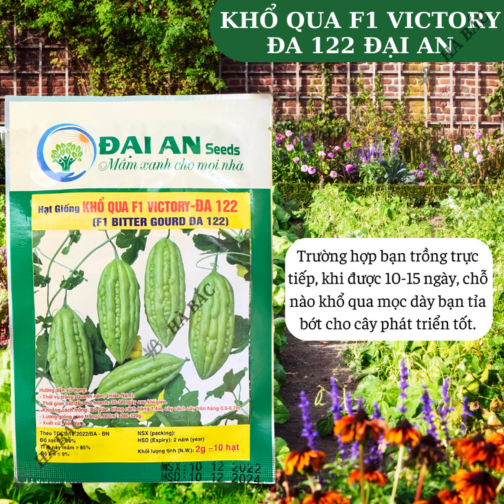 Khổ Qua Rừng Amazon Đại An - 1.5 Gram 10 Hạt, Hạt Giống Nảy Mầm Tốt, Năng Suất Cao, Trông Quanh Năm