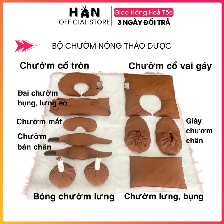 Túi Chườm Thảo Dược Dưỡng Sinh | Túi Chườm Mắt, Chườm Lưng, Chườm Cổ Vai Gáy, Đa Năng Thư Giãn Giảm Nhức Mỏi – 2