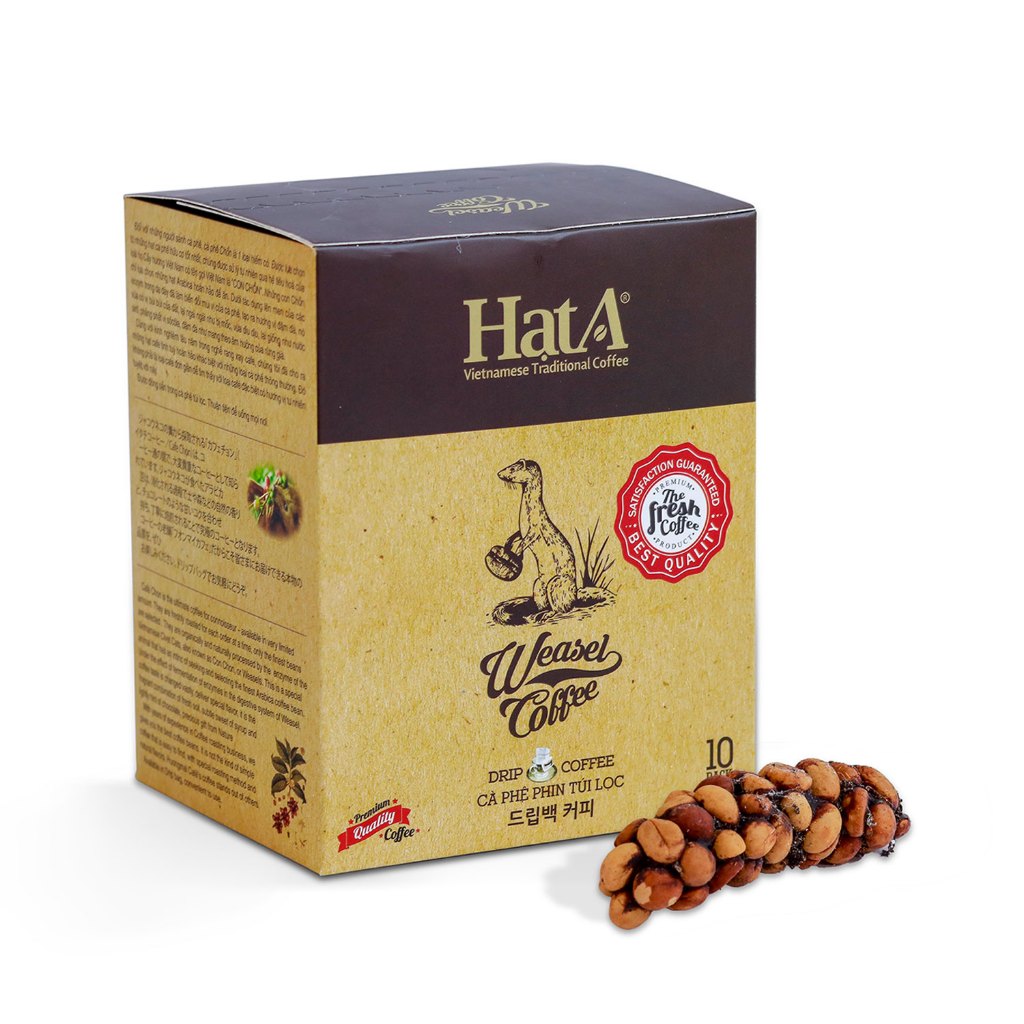 Cà phê chồn phin giấy Hạt A Cafe Weasel Legend Coffee Drip Cà phê chồn phin giấy Hạt A Cafe Weasel Legend Coffee Drip