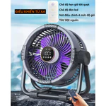 Quạt Để Bàn Tích Điện Đa Năng DELADEP 4 Cấp Độ Gió,Tích Hợp Đèn LED Thích Hợp Đi Dã Ngoại,Xoay 360° Làm Mát Lên Đến 16H — ảnh 7