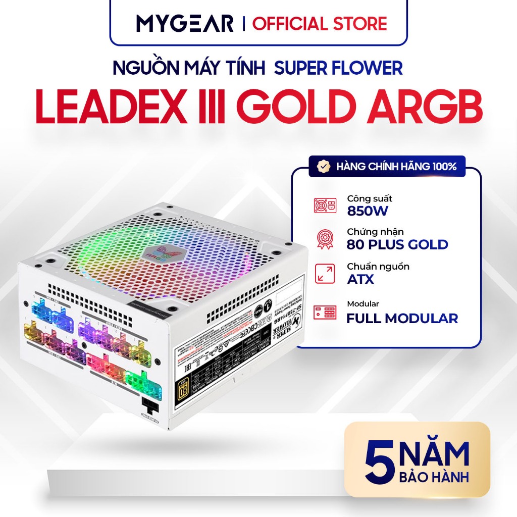 Nguồn máy tính Super Flower Leadex III Gold 750W-850W ARGB Chính hãng ...