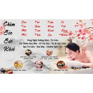 Tranh trang trí spa dưỡng sinh, decor gội đầu dưỡng sinh, tranh ngâm chân thảo dược in trên vải lụa (tặng kèm keo dán)
