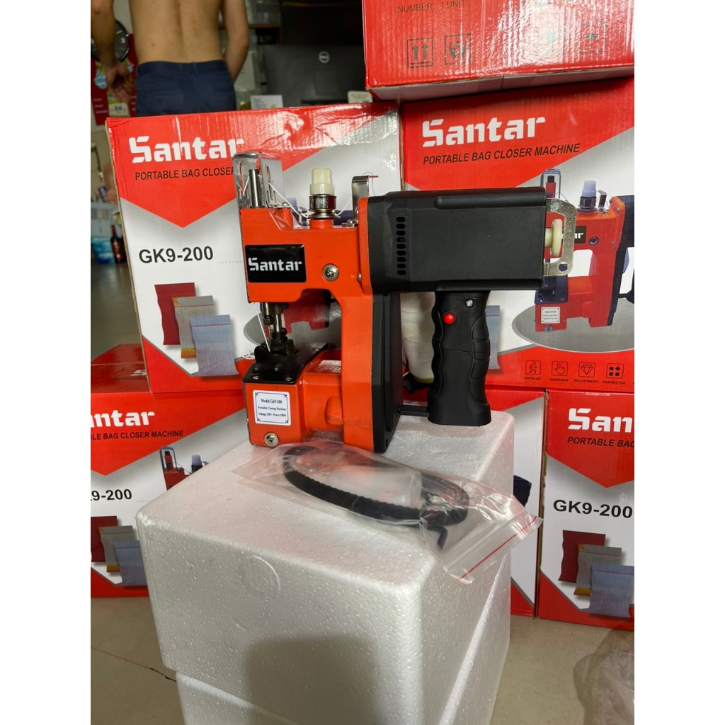 Máy May Bao Bì SANTA GK9-200 – Máy Khâu Bao Chính Hãng, Khâu Bao Tải, Bao PP, Tặng Vỉ Kim & 1 Cuộn Chỉ Phụ Kiện