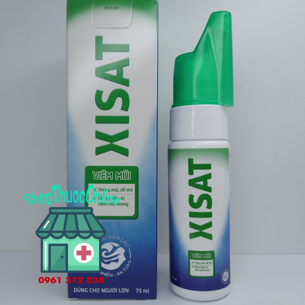Dung dịch xịt mũi XISAT dùng cho Viêm Mũi người lớn chai 75ml | Shopee ...